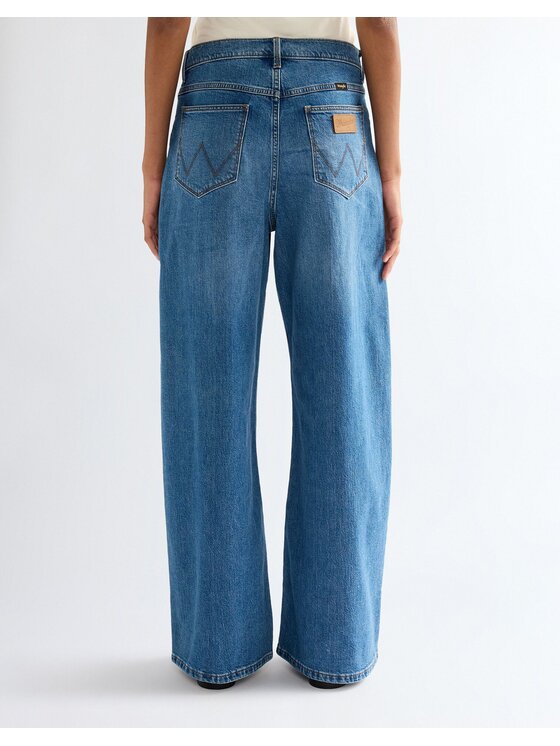 Wrangler Wrangler Jeansy LR ULTRA BARREL Niebieski Loose Fit
