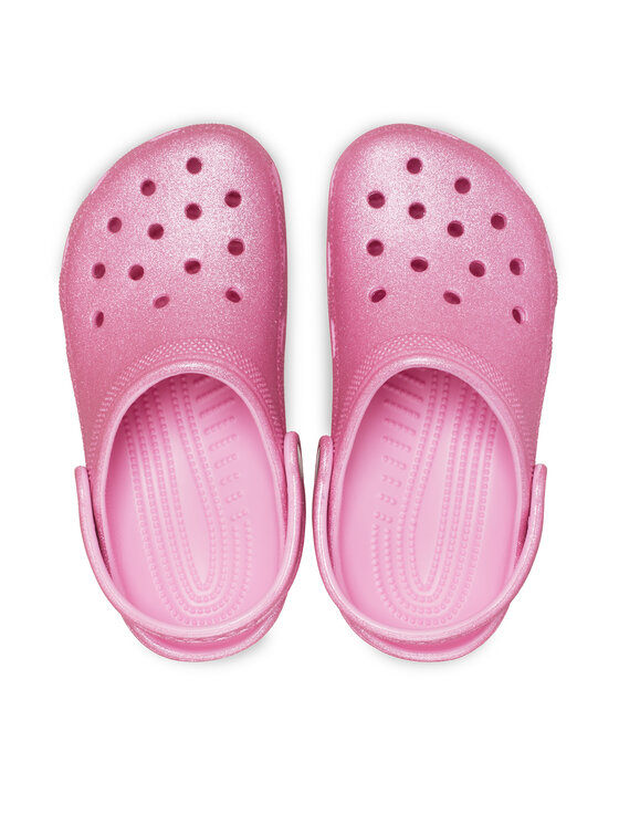 Crocs Crocs Şlapi Classic Glitter Clog K 206993 Roz