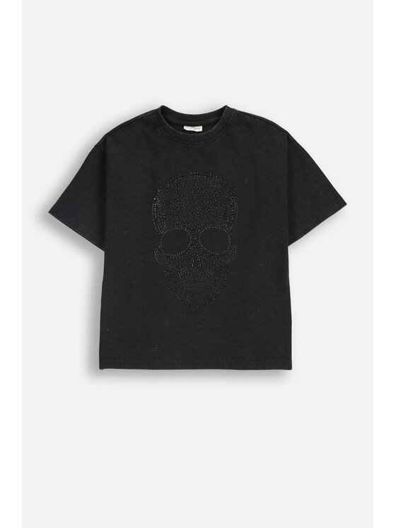 Dziecięcy T-Shirt Coccodrillo, Rozmiar 158, Szary, ZC5143201EPB-019