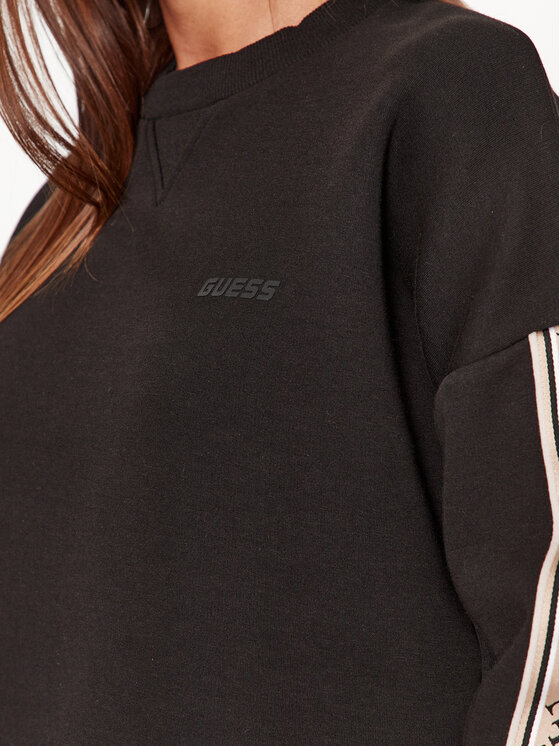 Guess Guess Mikina V3BQ16 KB3P2 Čierna Regular Fit