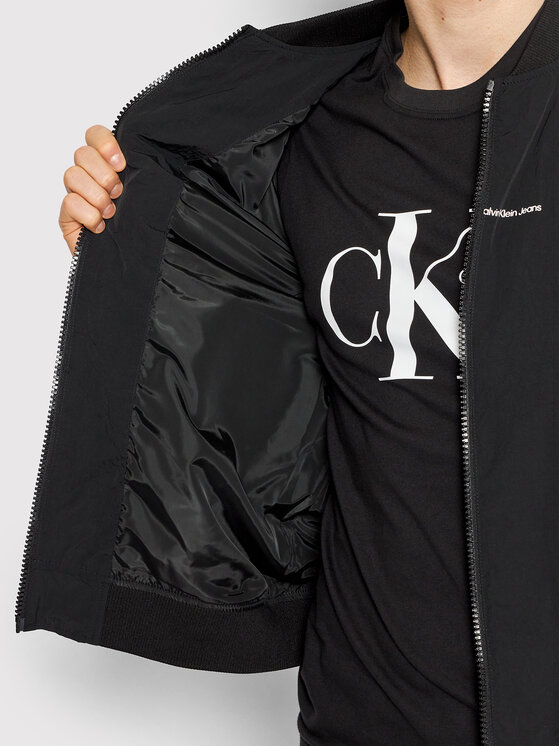 Calvin Klein Jeans Calvin Klein Jeans Bunda bomber J30J320276 Černá Regular Fit