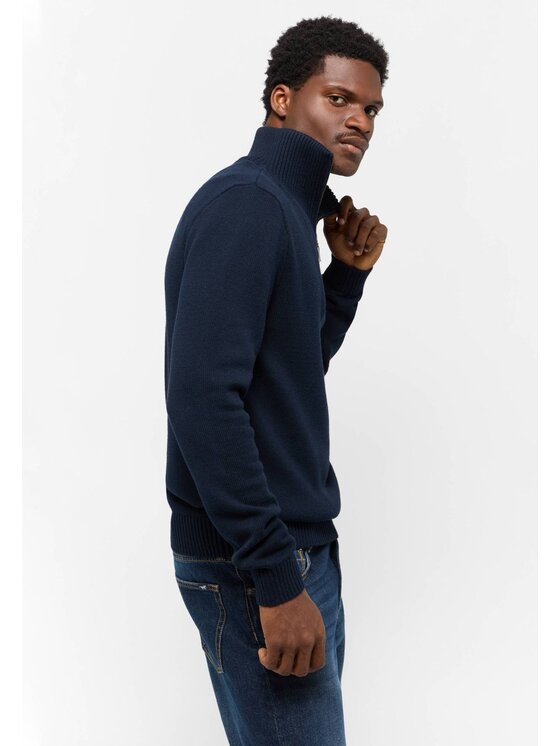 Mustang Mustang Sweter Eastvale Niebieski Regular Fit