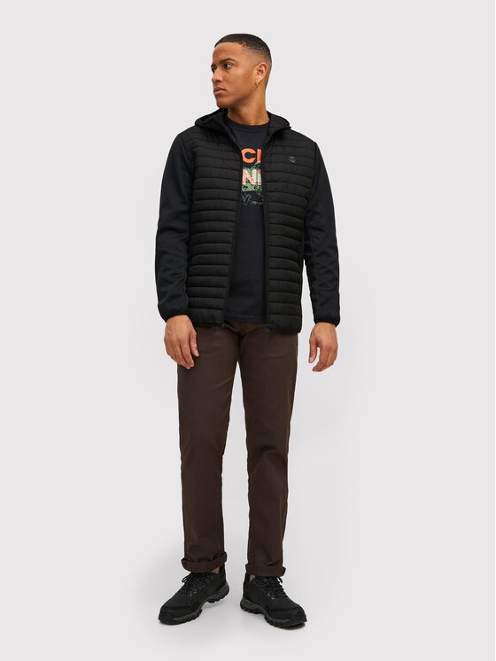 Jack&Jones Jack&Jones Демісезонна куртка Multi Quilted 12182242 Чорний Regular Fit