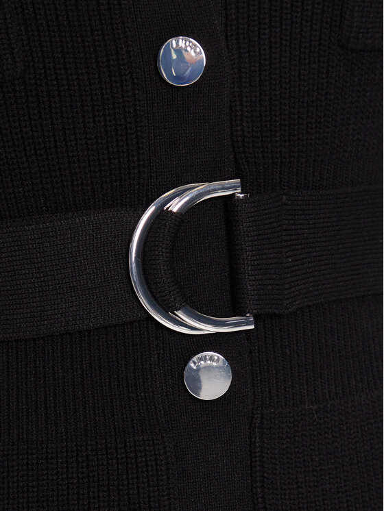 Liu Jo Liu Jo Strickkleid MF5371 MS99E Schwarz Slim Fit