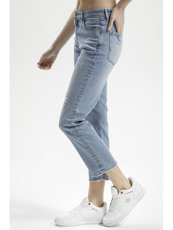 Cross Jeans Cross Jeans Jeansy P 476-050 Niebieski Straight Leg
