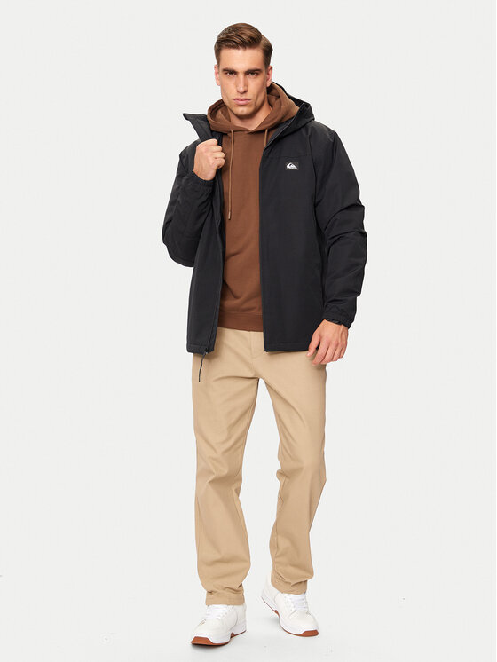 Quiksilver Quiksilver Μπουφάν μεταβατικό Overcast EQYJK04063 Μαύρο Regular Fit
