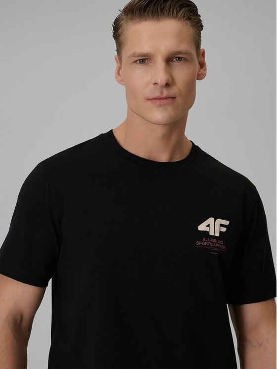 4F 4F T-shirt 4FRSS26TTSHM3990-20S Nero Regular Fit
