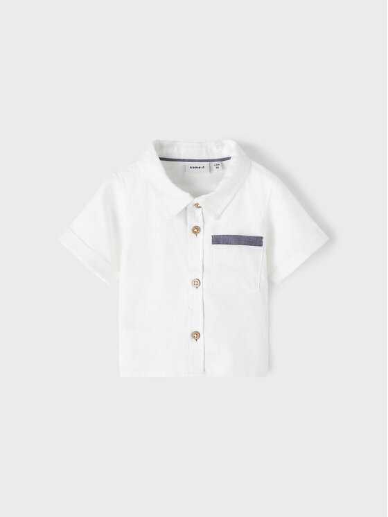 NAME IT NAME IT Särk 13216655 Valge Regular Fit