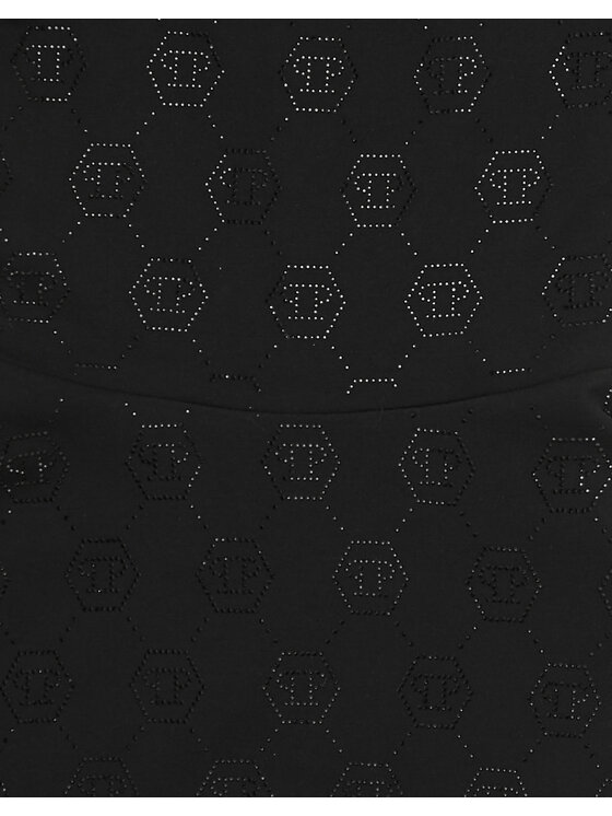 PHILIPP PLEIN PHILIPP PLEIN Sukienka codzienna 19729 Czarny Comfortable Fit