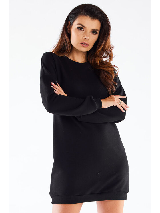 Infinite You Infinite You Vestito di maglia M271 Nero Basic Fit