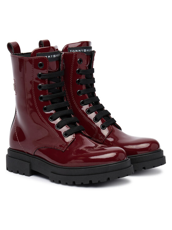 Tommy Hilfiger Tommy Hilfiger Gležnjarji T4A5-35173-0775 M Bordo rdeča