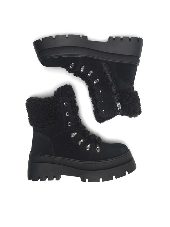DeeZee DeeZee Šnurovacia obuv QUEENIE WS6151-03 Čierna