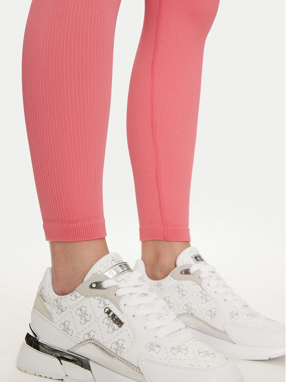 Guess Guess Legginsy V4YB00 Z3F90 Różowy Slim Fit