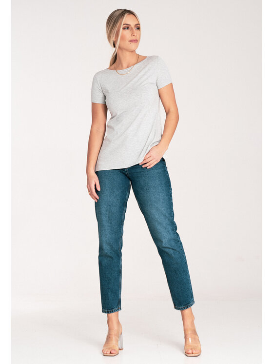 FIGL FIGL Blúzka M1051 Sivá Flared Fit