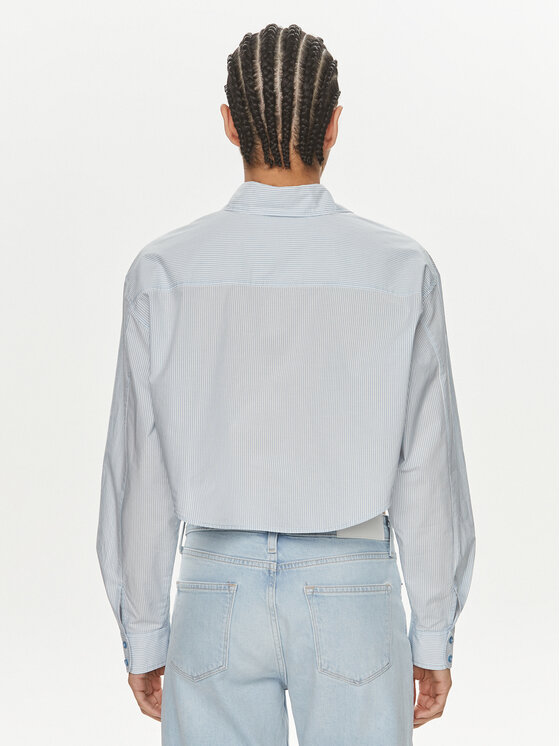 Calvin Klein Jeans Calvin Klein Jeans Camicia J20J222614 Blu Cropped Fit