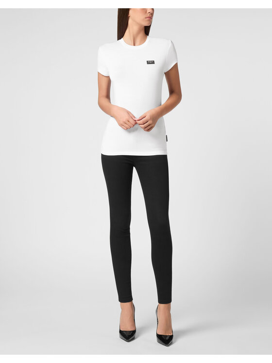 PHILIPP PLEIN PHILIPP PLEIN Tričko 9535 Biela Skin Tight Fit