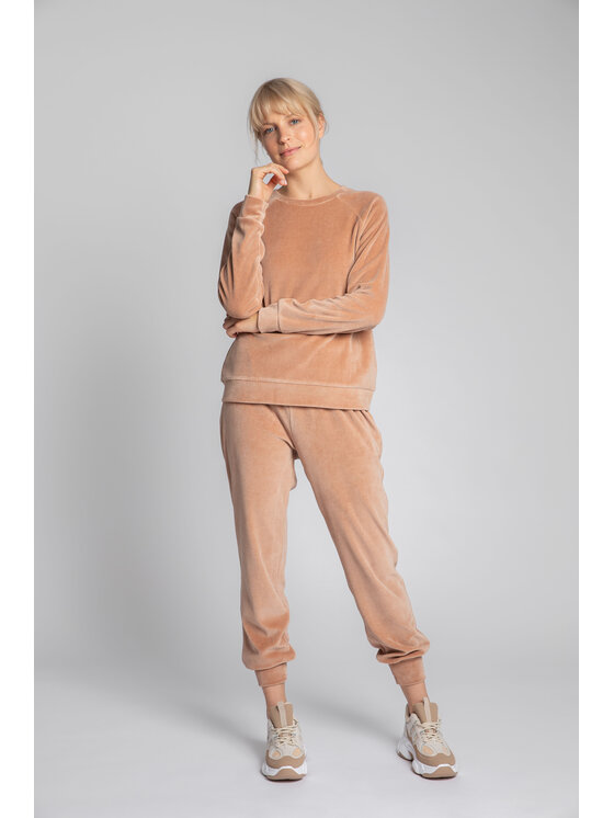 LaLupa LaLupa Bluza LA139 Beżowy Comfort Fit