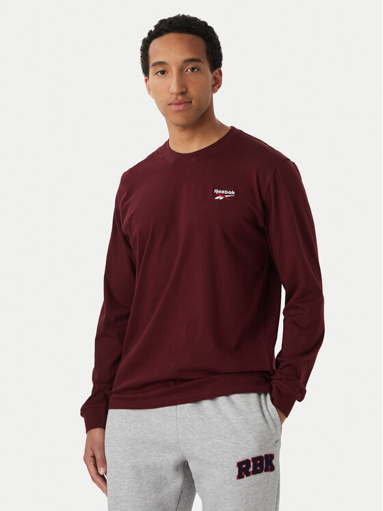 Reebok Reebok Longsleeve Feliks RK25738CCM Dunkelrot Regular Fit