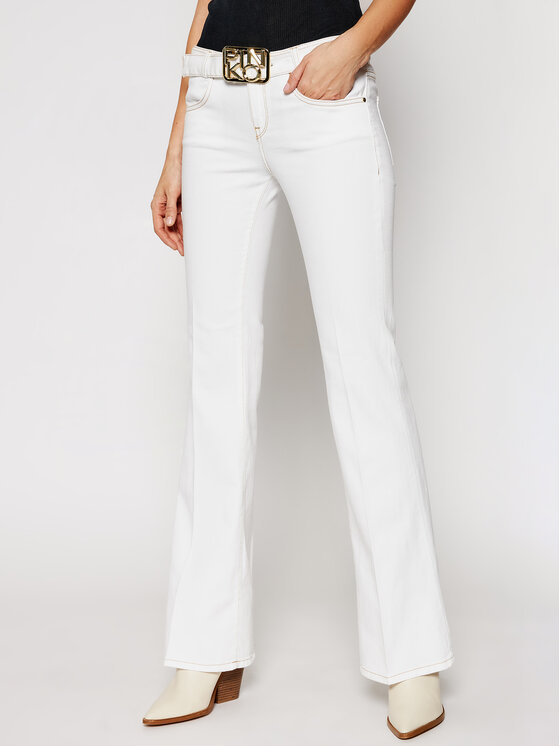 PINKO Pinko Jeansy Feliz PE 21 PDEN 1J10KZ Y62N Bílá Regular Fit