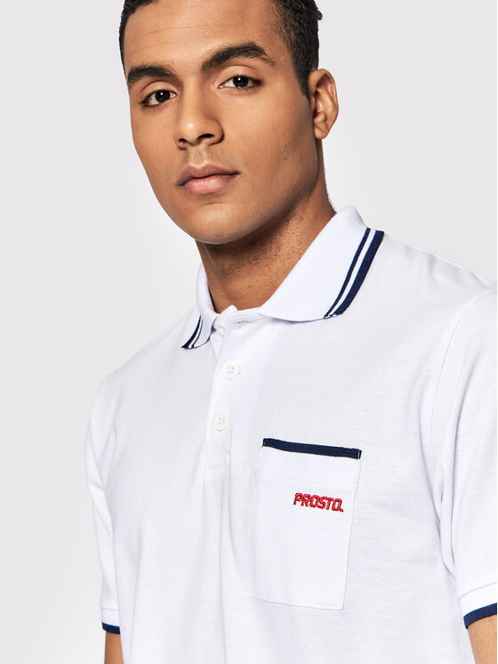 PROSTO. Polo KLASYK Mods 3013 Biały Regular Fit | Modivo.pl
