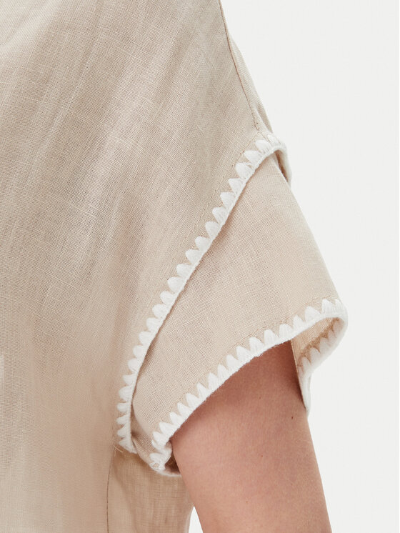 ICONA ICONA Blúz RP5LE004 Bézs Relaxed Fit