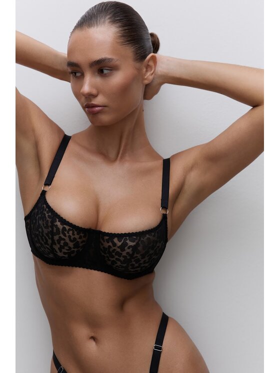 Merci Lingerie Merci Lingerie Biustonosz EB05LEO05 Czarny