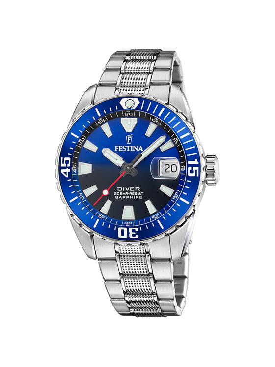 Festina Festina Zegarek F20669-1 Srebrny