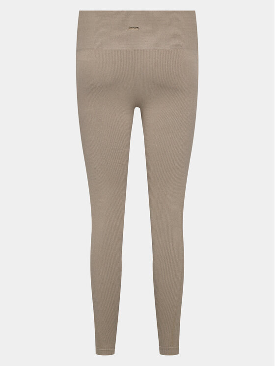 Athlecia Athlecia Легінси Aideny W Seamless Rib Tights EA231402 Коричневий Regular Fit