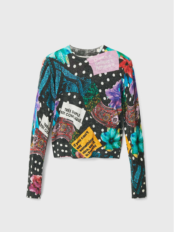 Desigual Desigual Пуловер Spice 22WWJFA1 Цветен Regular Fit