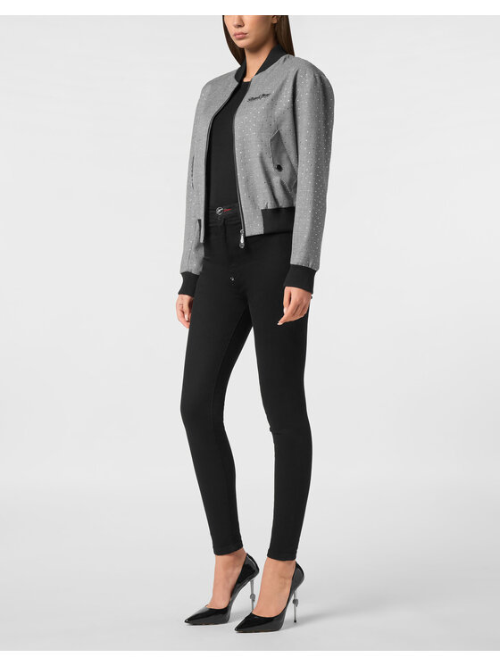 PHILIPP PLEIN PHILIPP PLEIN Bomber 24593 Nero Regular Fit