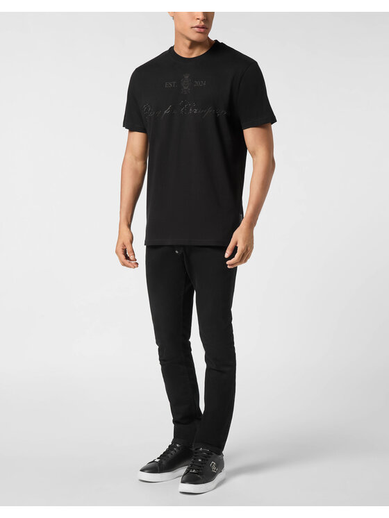 PHILIPP PLEIN PHILIPP PLEIN T-Shirt 26147 Czarny Regular Fit