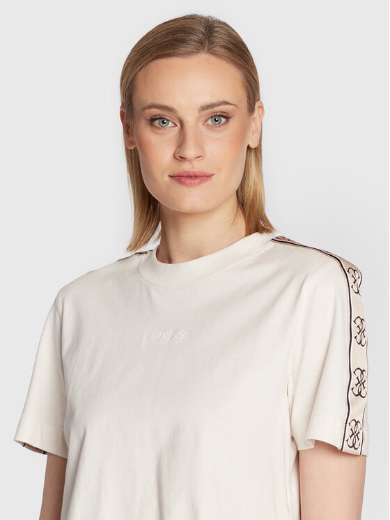 Guess Guess Póló V3RI08 I3Z14 Bézs Relaxed Fit