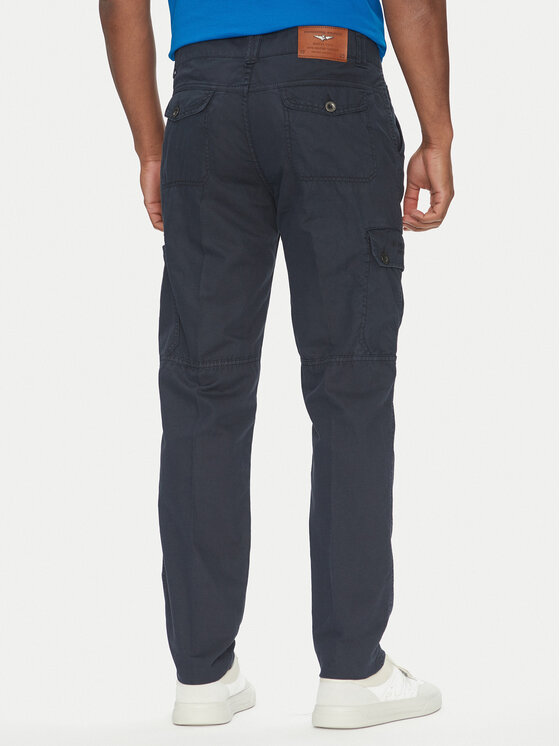 Aeronautica Militare Aeronautica Militare Spodnie materiałowe 251PA1662CT3526 Granatowy Regular Fit