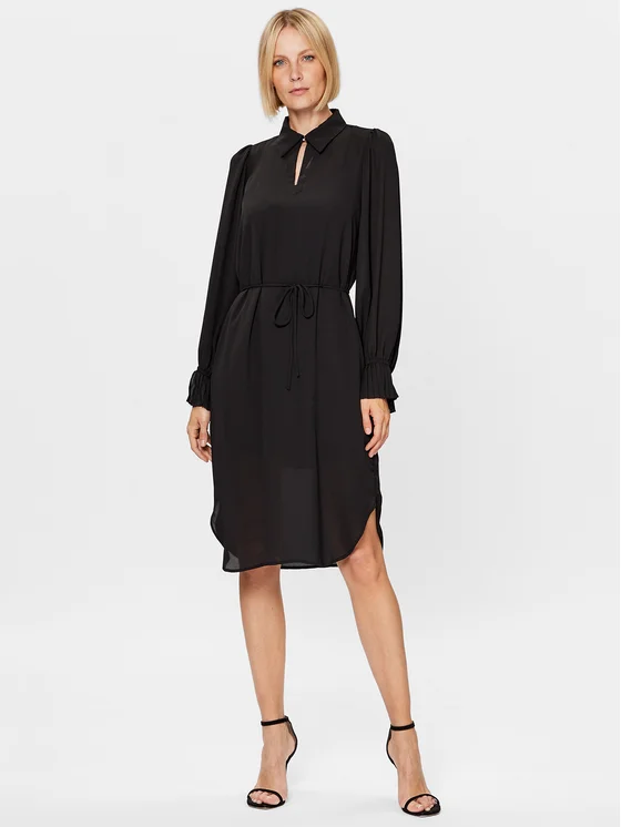 Bruuns Bazaar Kleid für den Alltag Camilla Adda BBW3299 Schwarz Regular Fit