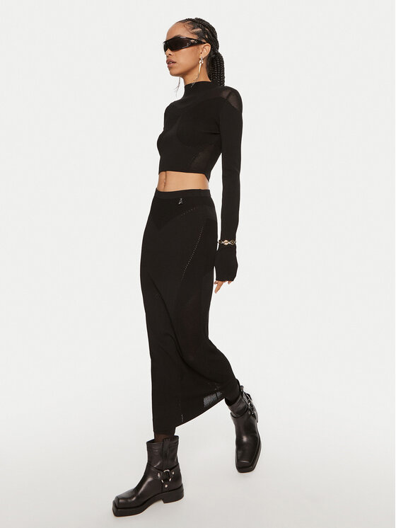 Patrizia Pepe Patrizia Pepe Palaidinė 8K0218 K195 K103 Juoda Slim Fit