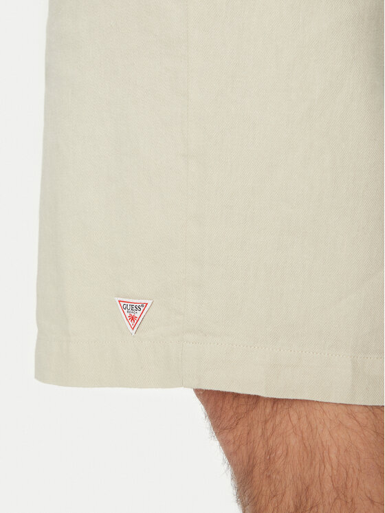 Guess Guess Medžiaginiai šortai F5GD00 WH4J0 Žalia Regular Fit