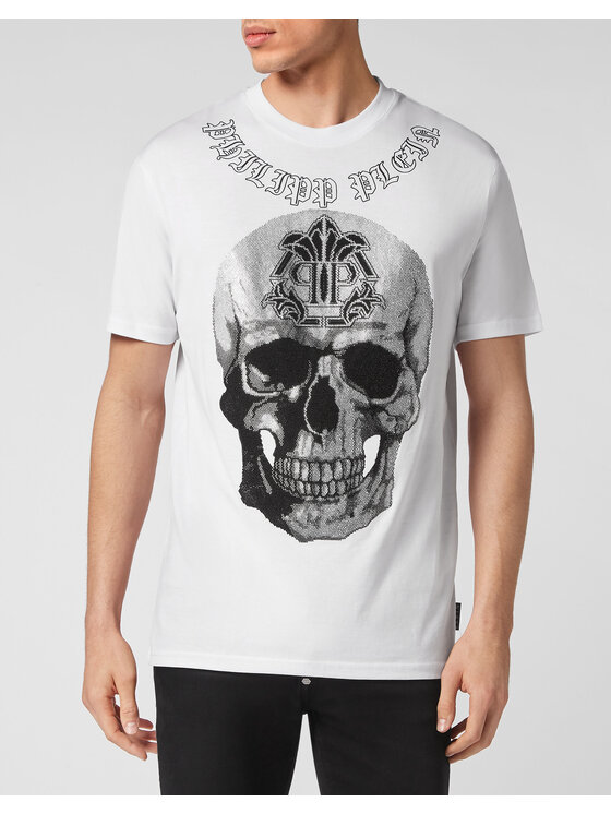 PHILIPP PLEIN PHILIPP PLEIN T-Shirt 943 Biały Regular Fit