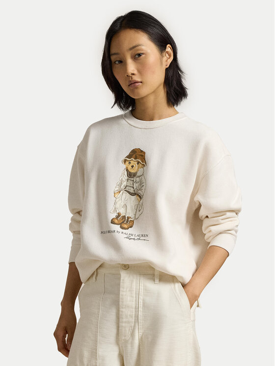 Polo Ralph Lauren Polo Ralph Lauren Sweatshirt 211954860001 Écru Relaxed Fit