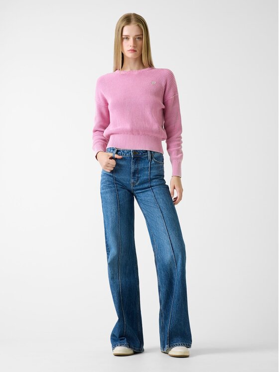 Guess Jeans Guess Jeans Džemper 180586 Ružičasta Classic Fit