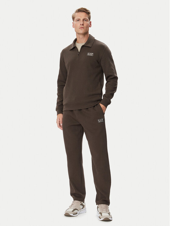 EA7 Emporio Armani EA7 Emporio Armani Bluza 7M002232 AF21822 U6027 Brązowy ciemny Regular Fit