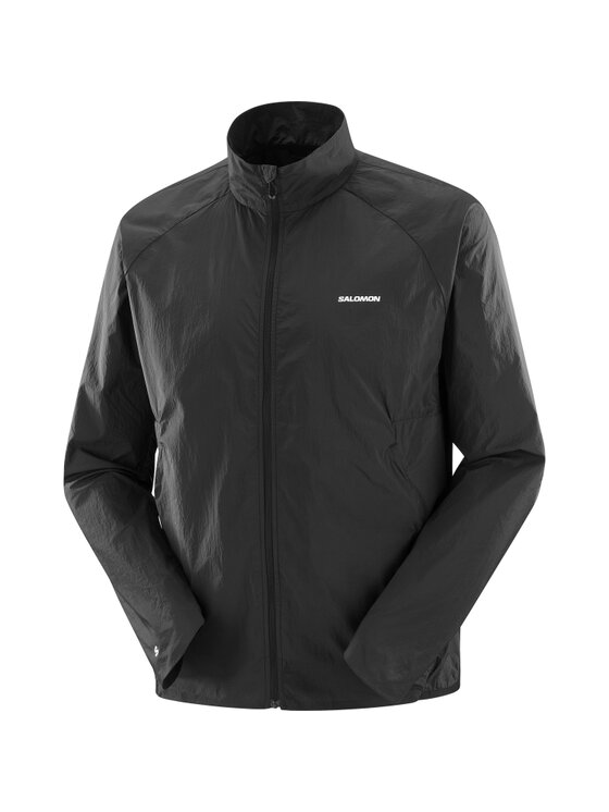 Salomon Salomon Kurtka do biegania SHAKEout FLY JKT M Czarny Regular Fit