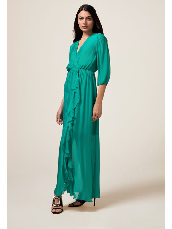 Oltre Oltre Abito da sera 7422J000845N025 Verde A-Line Fit