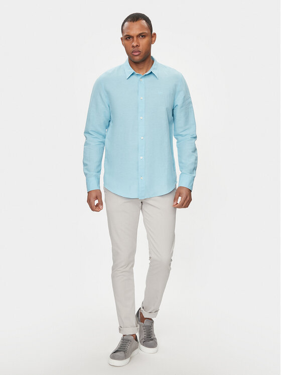 Lee Lee Πουκάμισο Patch 112349050 Μπλε Regular Fit