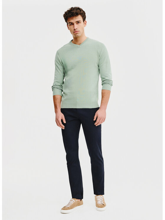 Pako Lorente Pako Lorente Sweter P25SB-2X-001 Zielony Classic Fit