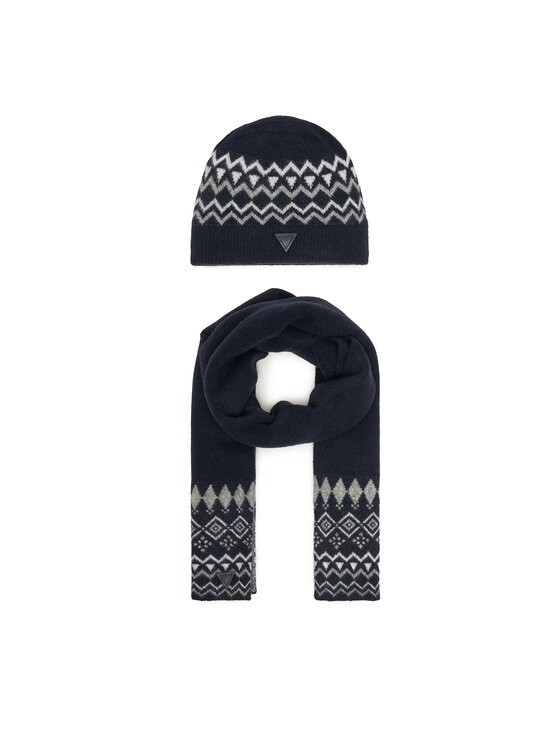 Guess Guess Sada čepice a šál M4PZ60 Z3LQ0 Tmavomodrá