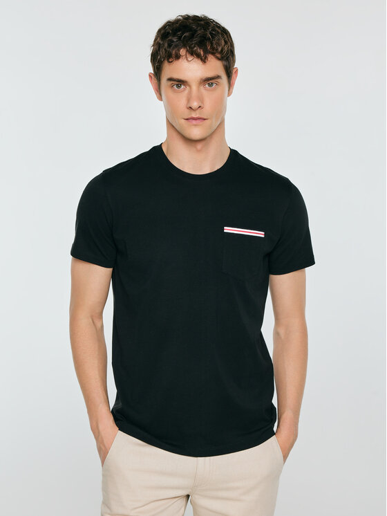 BIG STAR BIG STAR T-Shirt TOMS Czarny Basic Fit