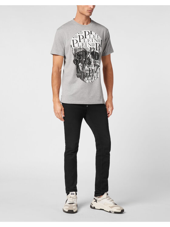 PHILIPP PLEIN PHILIPP PLEIN Tričko 9419 Sivá Regular Fit