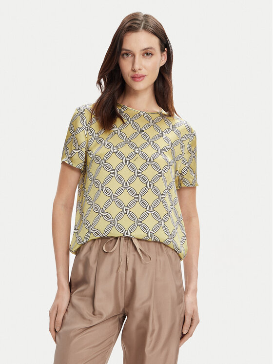 Marella Marella Tricou Hobby 2413111161 Verde Regular Fit