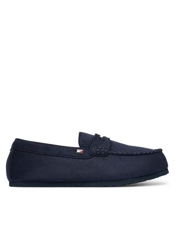 Tommy Hilfiger Tommy Hilfiger Kapcie Hilfiger Driver House Shoe FM0FM06012 Granatowy