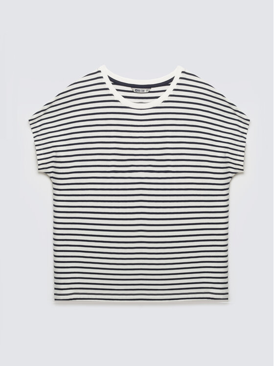 BIG STAR BIG STAR T-Shirt ALEKSA Granatowy Comfort Fit